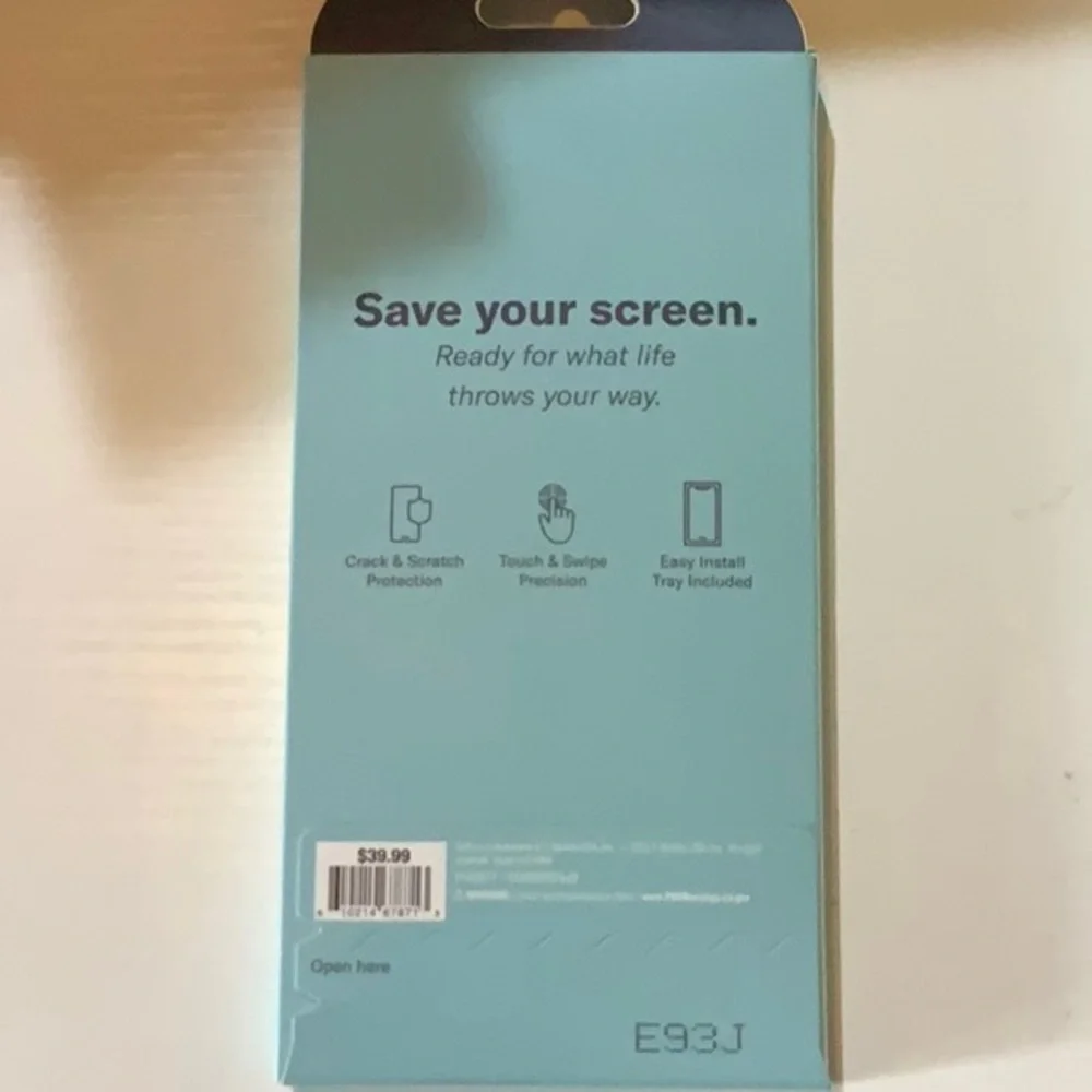 Go-To White Tempered Glass Screen Protector for iPhone 13